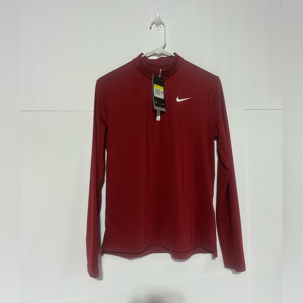 Nike striped Zip-Up Top